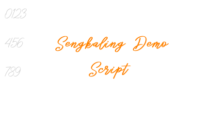 Sengkaling Demo Script