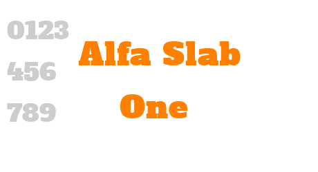 Alfa Slab One