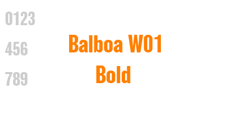 Balboa W01 Bold