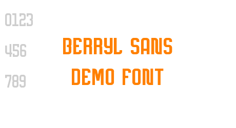 Berryl Sans DEMO font