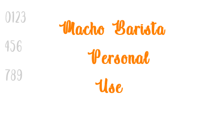 Macho Barista – Personal Use