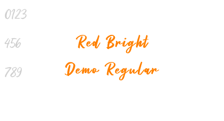 Red Bright Demo Regular