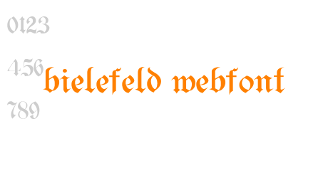 bielefeld webfont