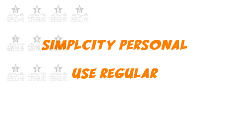 SIMPLCITY PERSONAL USE Regular