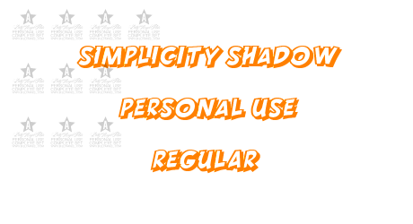 SIMPLICITY SHADOW PERSONAL USE Regular