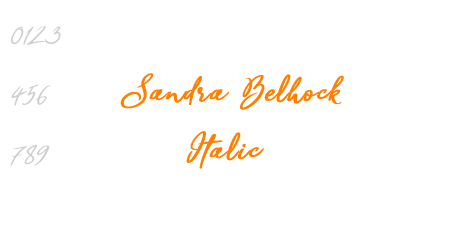 Sandra Belhock Italic