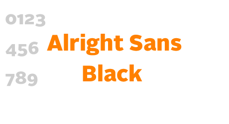 Alright Sans Black