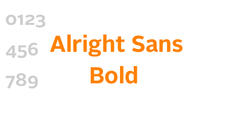 Alright Sans Bold