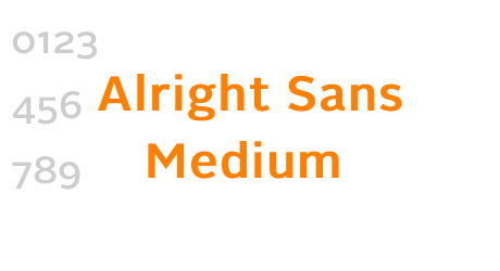 Alright Sans Medium