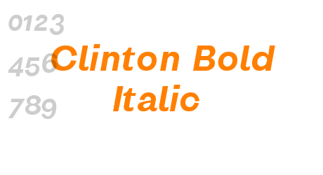 Clinton Bold Italic