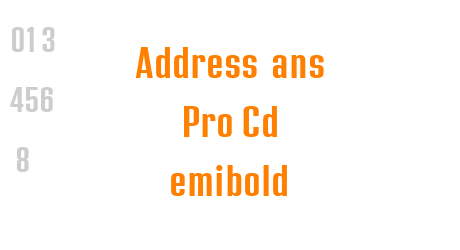 Address Sans Pro Cd Semibold