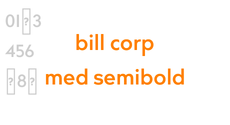 bill corp med semibold