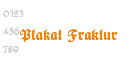 Plakat Fraktur